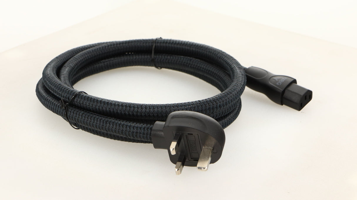 Front left angle of a used Audioquest NRG-Y3 Mains Cable 2.0m