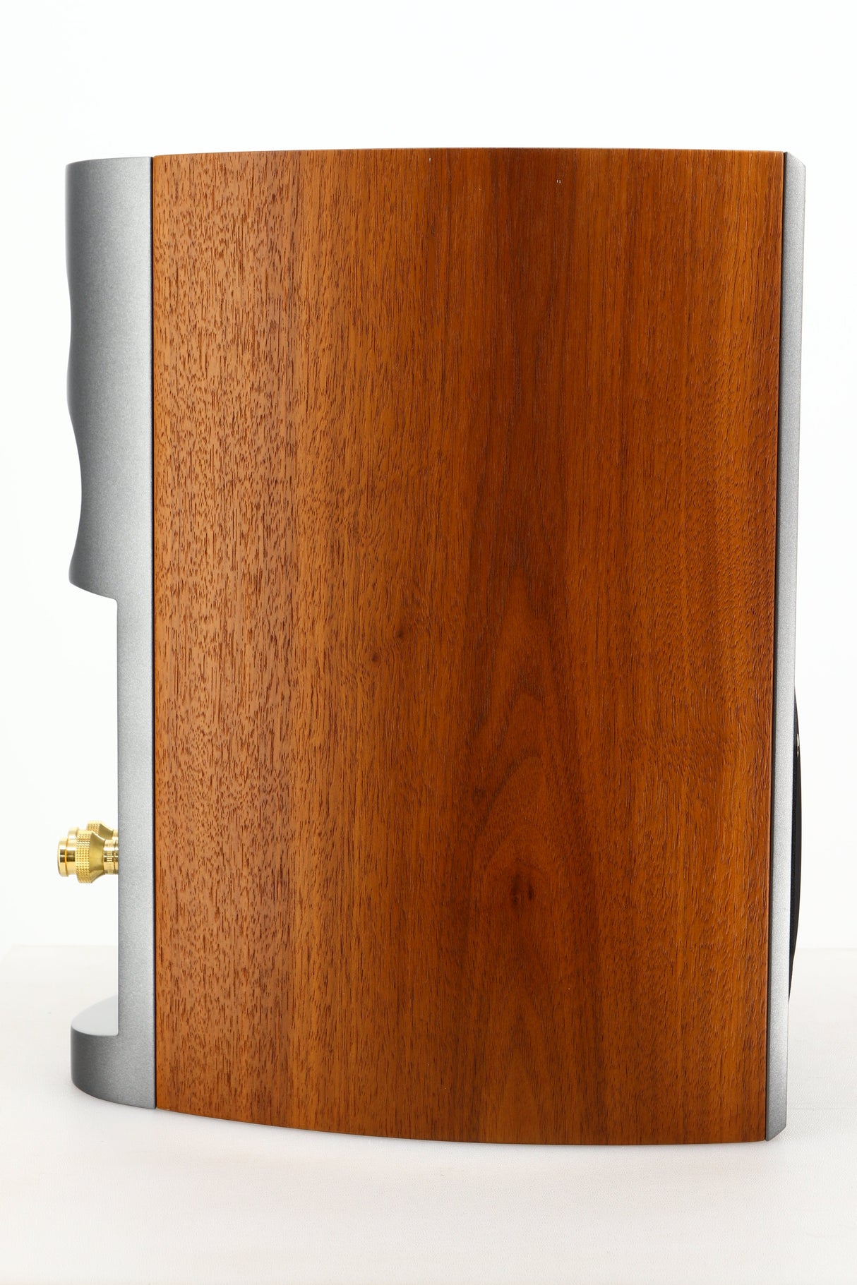 Side view of a used Audiovector R1 Signature Standmount Speaker in Walnut finish