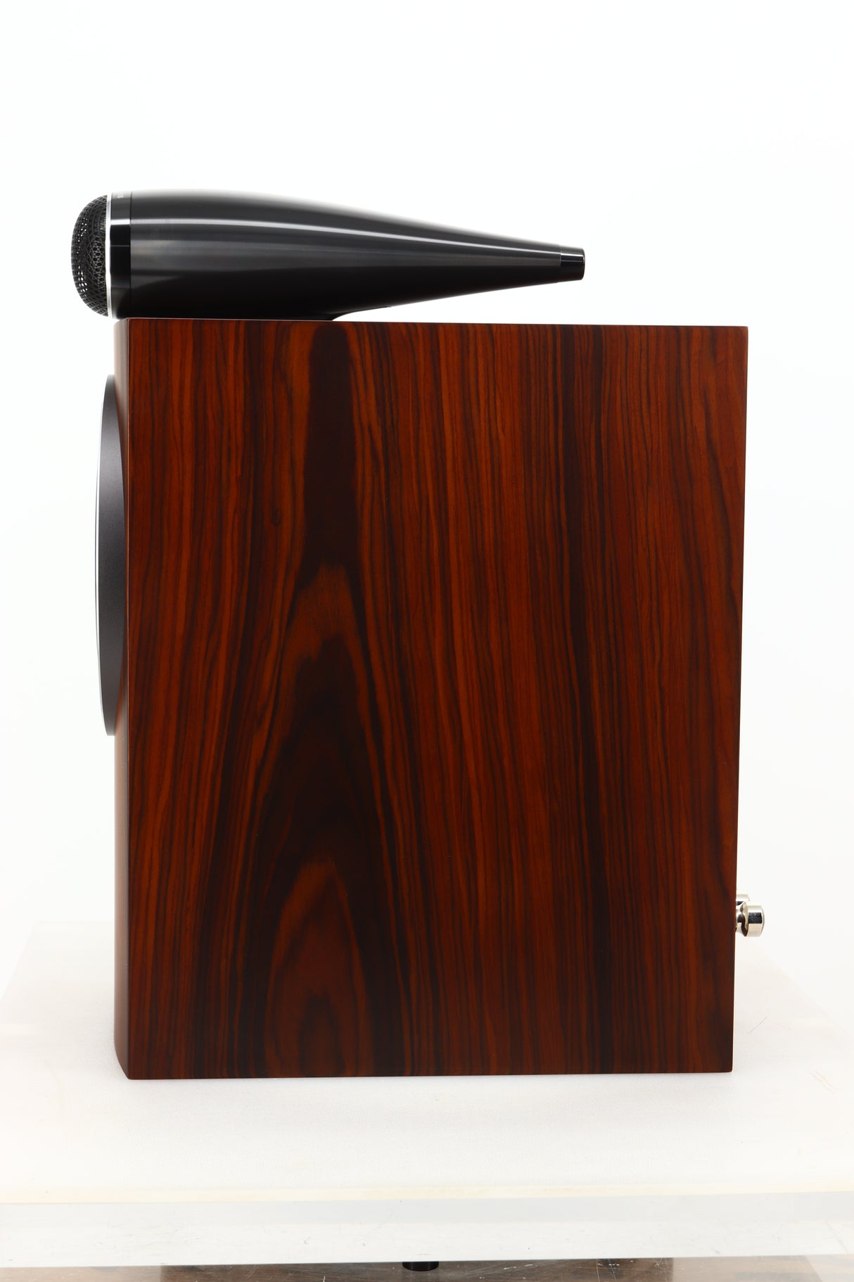 Side view of a used B&W 705 S3 Standmount Speaker in Mocha finish
