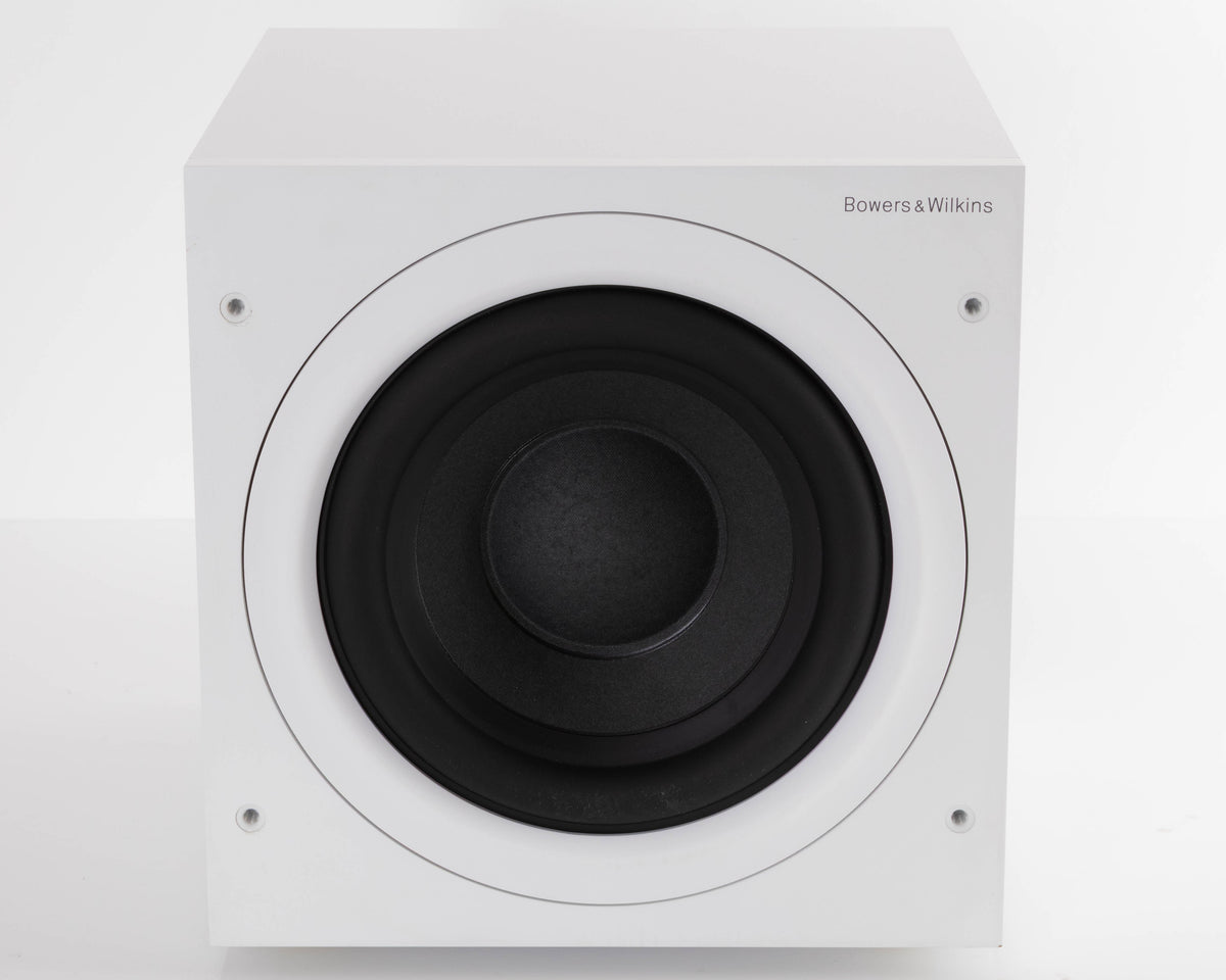 Front view of a used B&W ASW608 Subwoofer in a Matt White finish