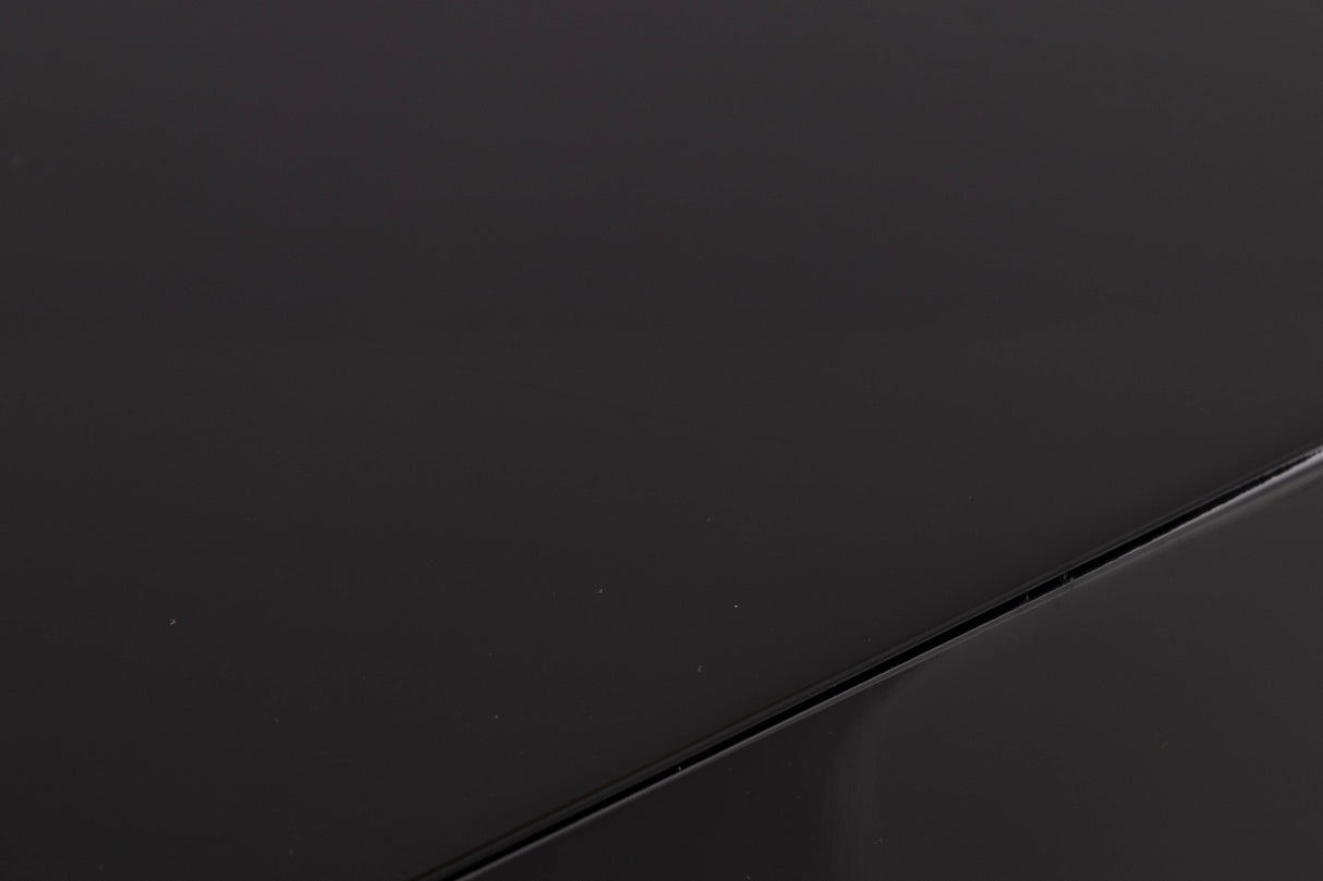 Close up of a used B&W HTM 71 S2 Centre Speaker in a Black Gloss finish showing scratch on top