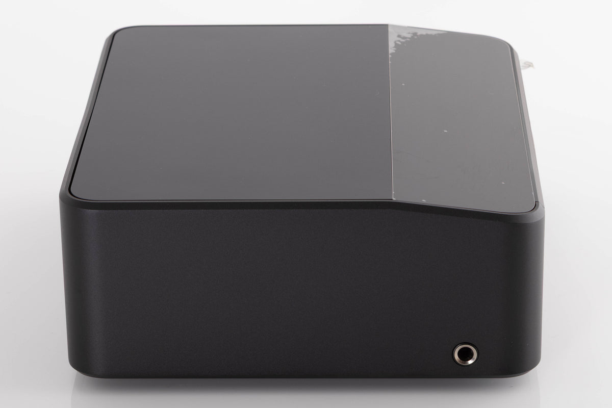 Left side view of a used Bluesound Node Icon Music Streamer in a Black finish