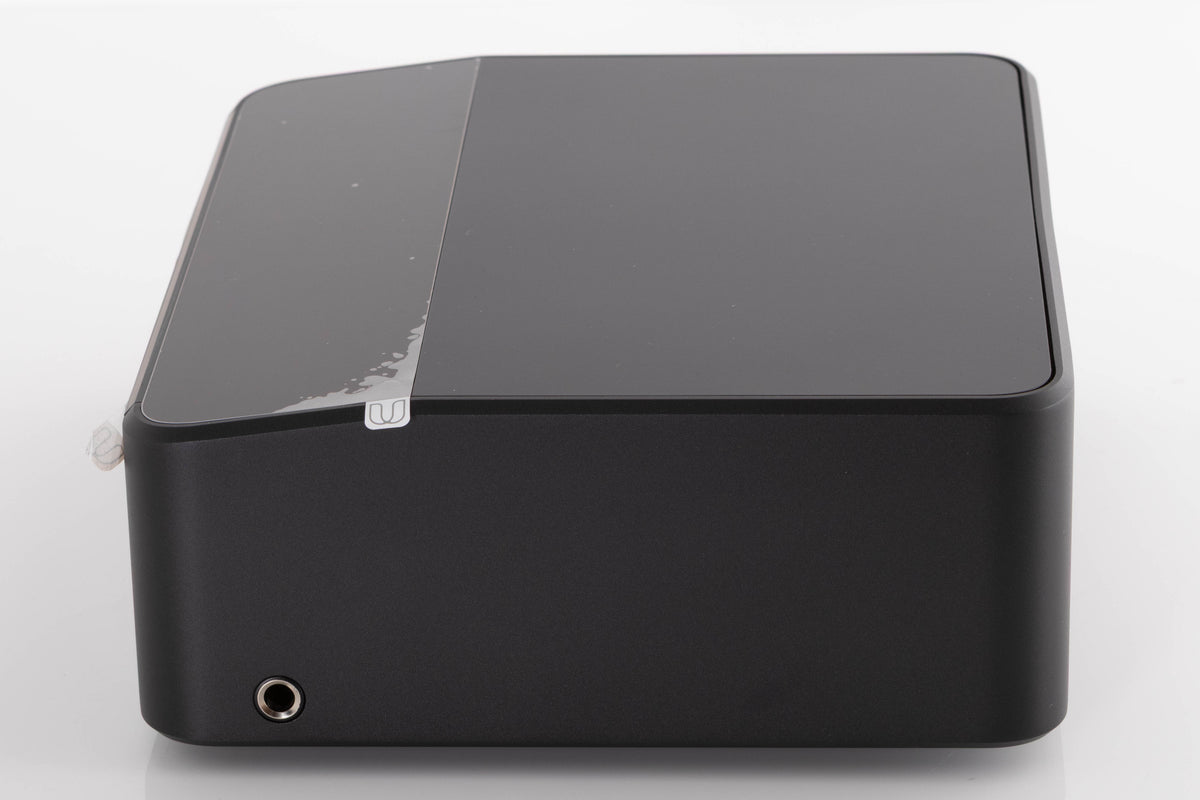 Right side view of a used Bluesound Node Icon Music Streamer in a Black finish