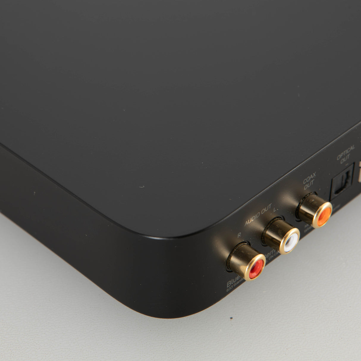 Rear left corner view of a used Bluesound Node Nano Streamer