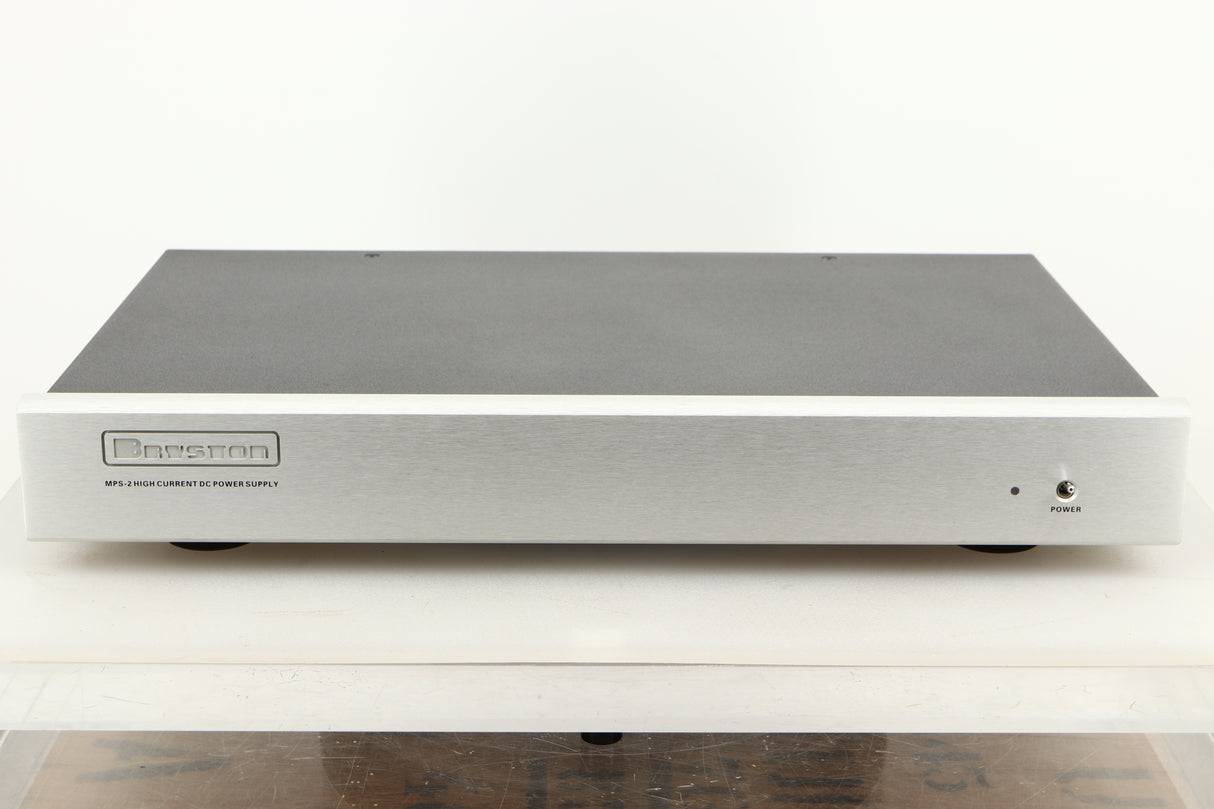 Front view of a used Bryston MPS2 Power Supply in Silver finish