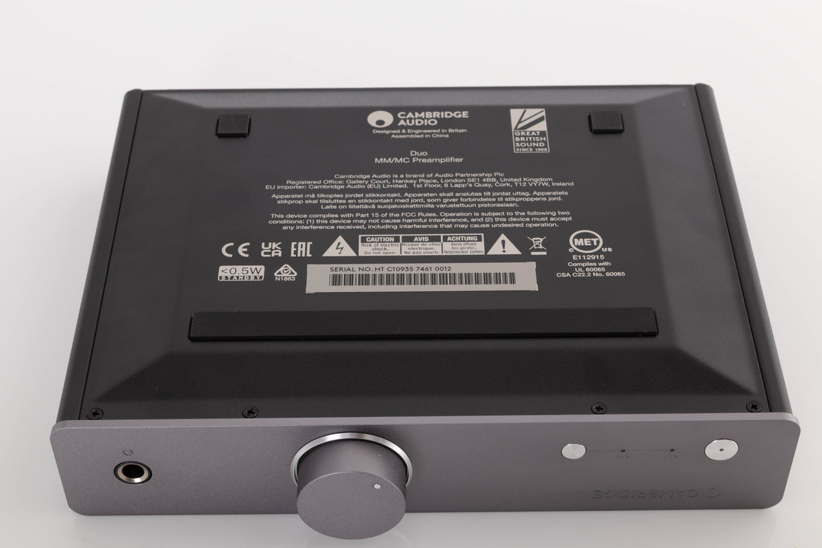 Bottom view of a used Cambridge Audio Alva Duo Phonostage