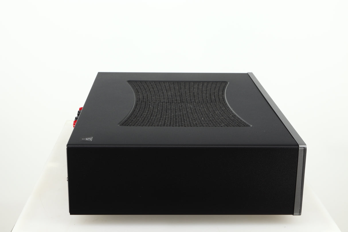 Left side view of a used Cambridge Audio CXA81 GEN2 Integrated Amplifier in a lunar grey finish