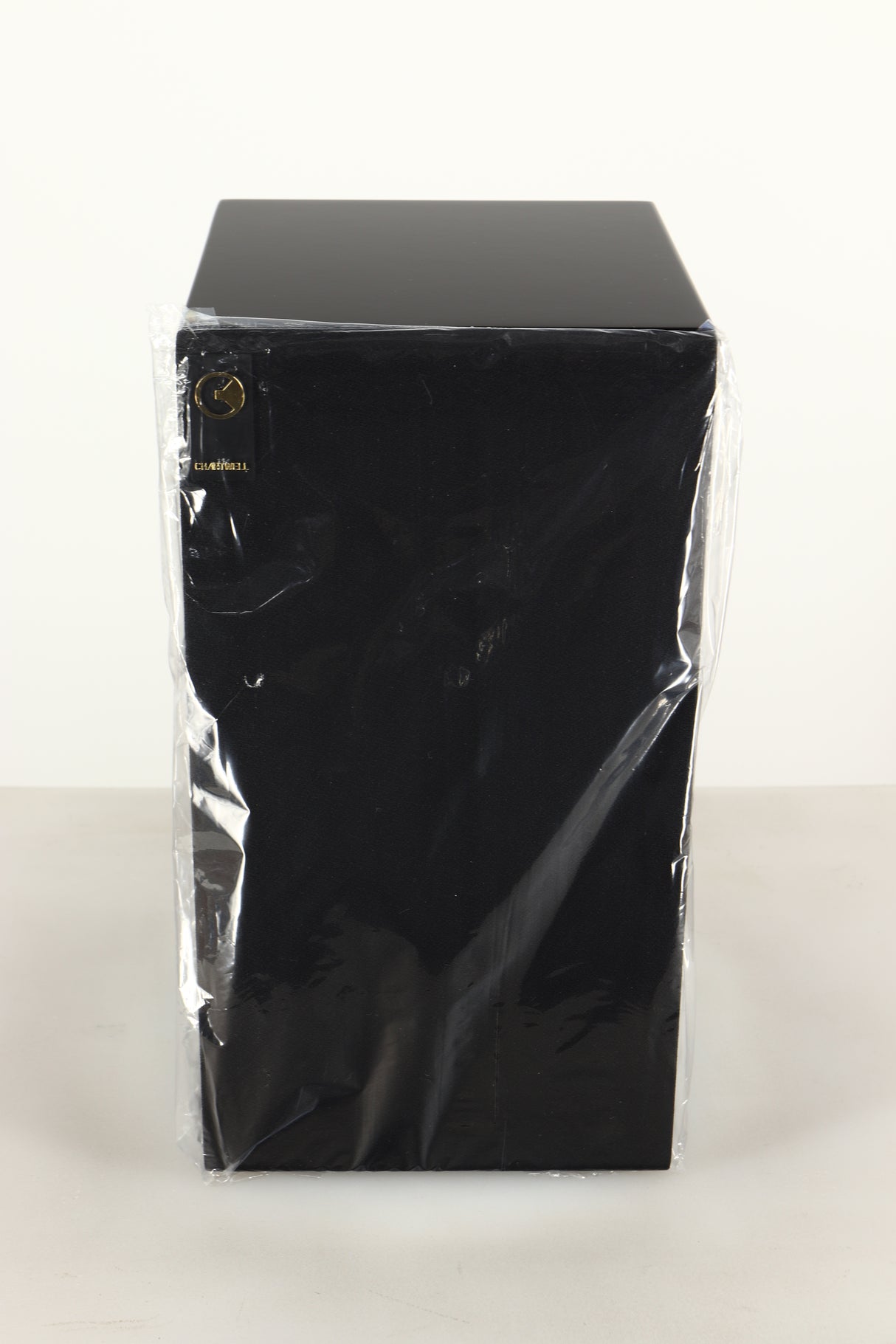 Top view of a Chartwell LS3 Standmount Speaker in Black Gloss finish