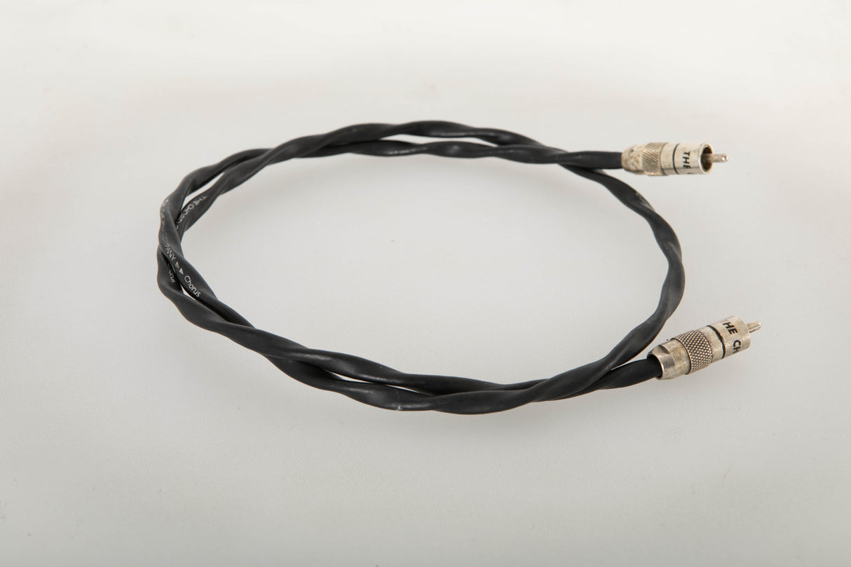 Side view of a used Chord Company Chorus 1.0m RCA-RCA Interconnect