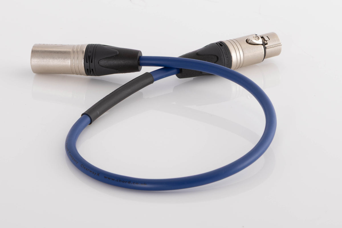 Rear view of a used Chord Company ClearwayX ARAY XLR-XLR Interconnect Cable 0.5m