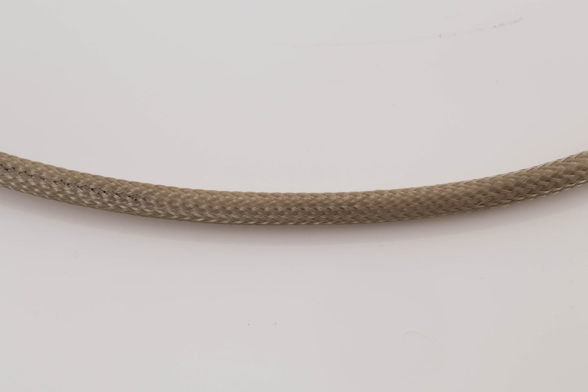 Close up view of a used Chord Company Epic X Aray 1.0m 2 RCA - Din Interconnect Cable