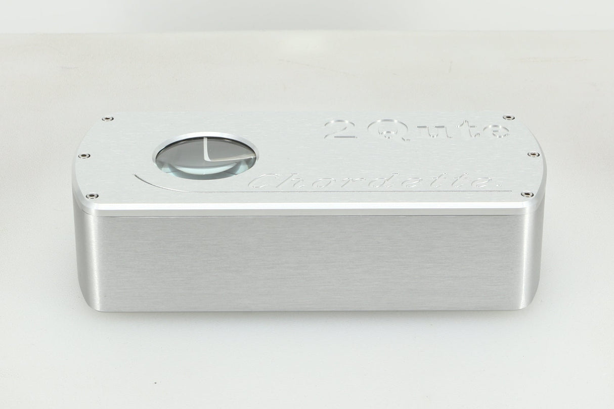Front view of a used Chord Electronics 2Qute Digital Analogue Converter in a silver finish