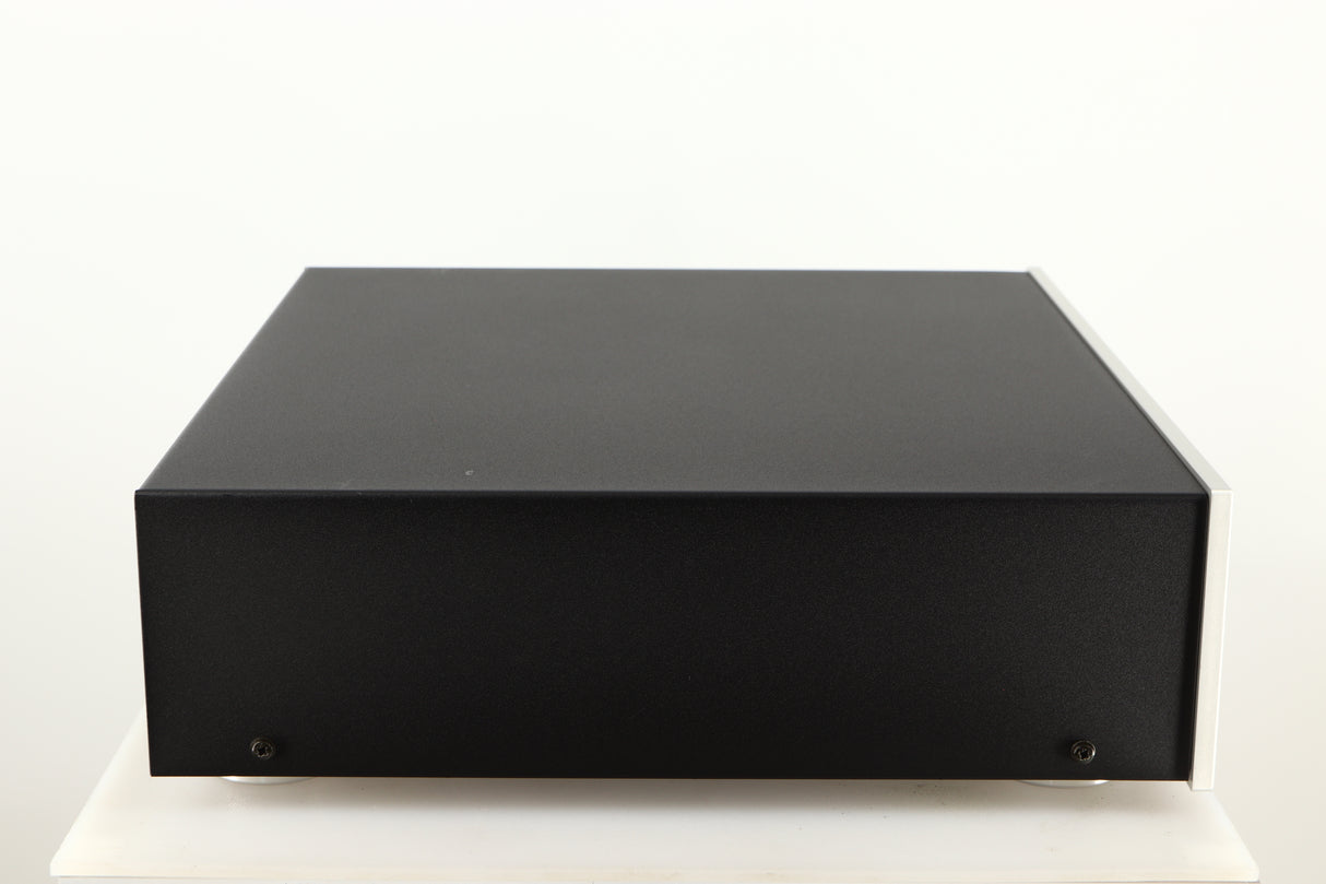 Left side view of a used Copland CDA823 CD Player in a silver finish