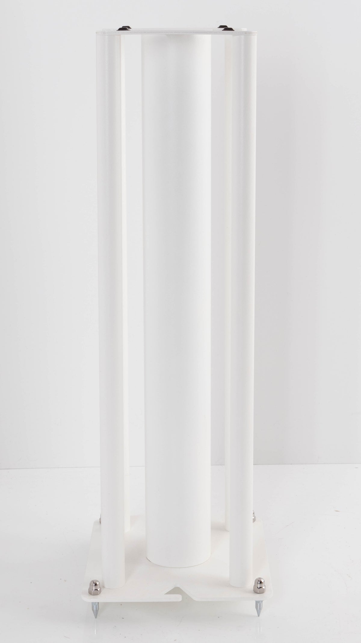 Rear view of a used Custom Design Speaker Stand 60CM in a White finish