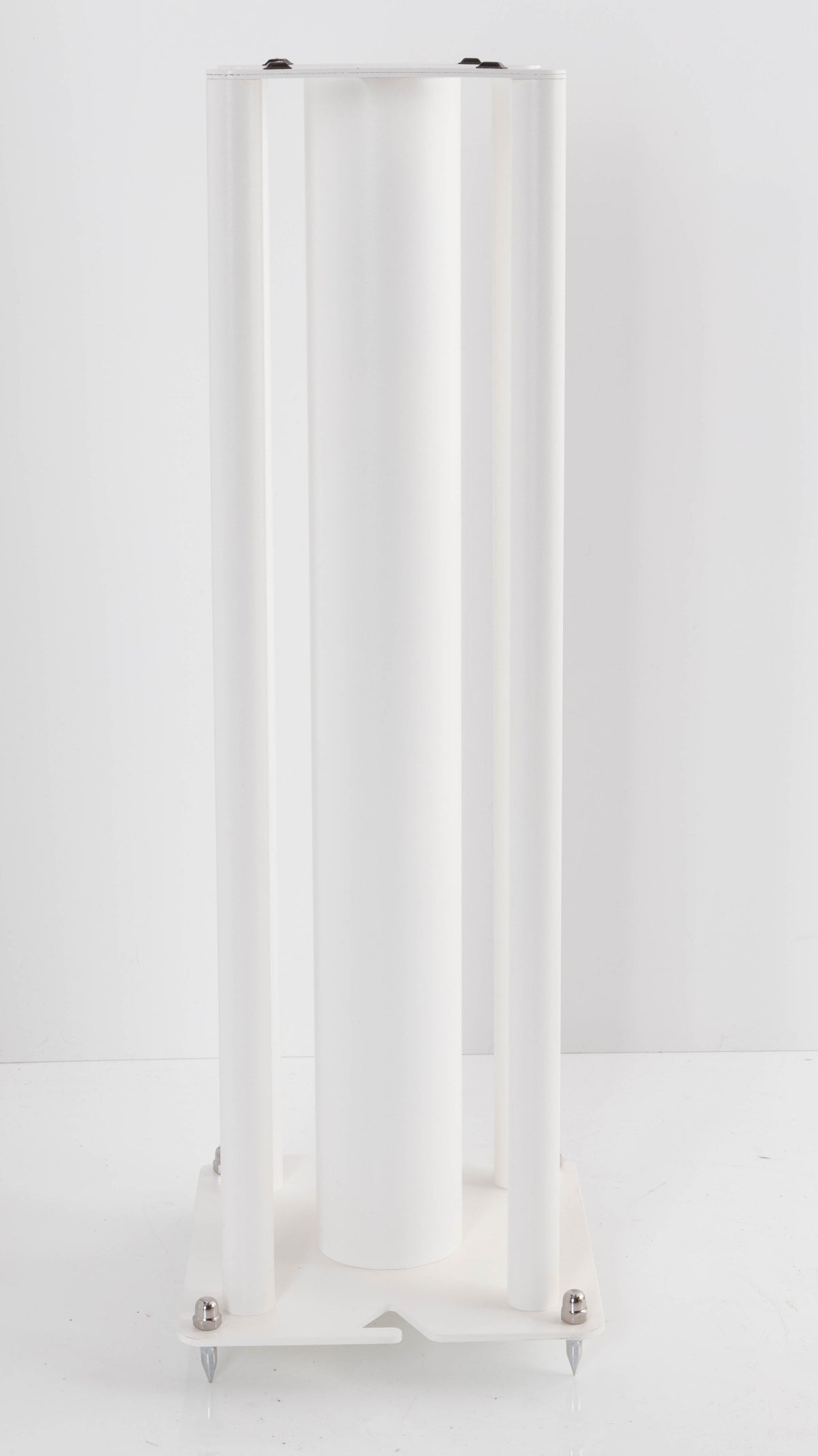 Rear view of a used Custom Design Speaker Stand 60CM in a White finish