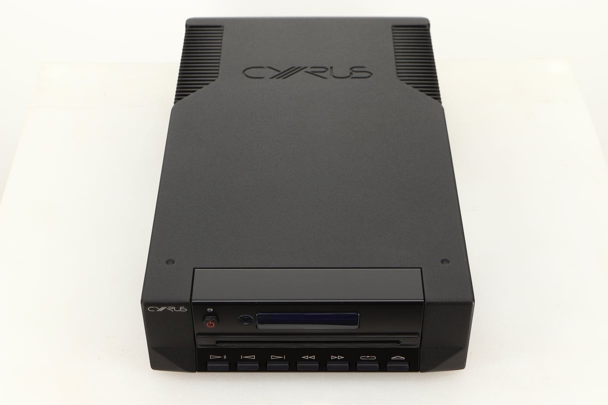 Top view of a used Cyrus CD8SE CD Player in Brushed Black finish