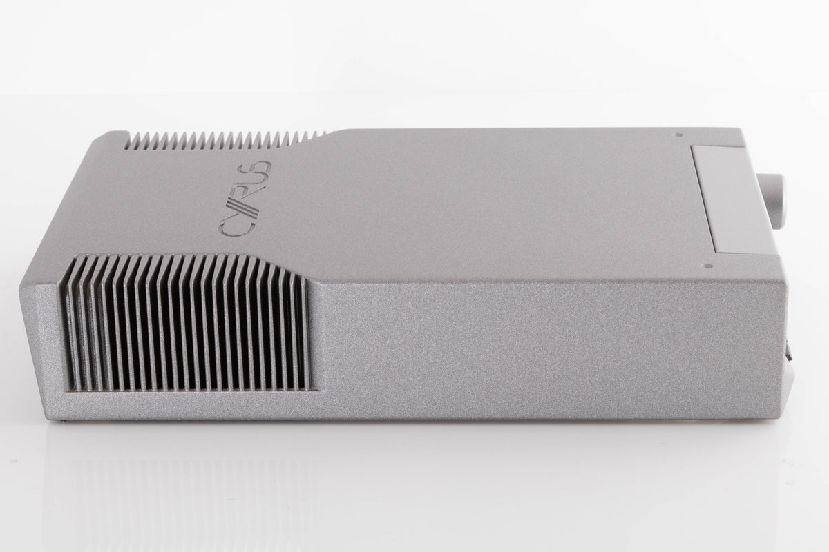 Left side view of a used Cyrus DAC X Digital Analogue Converter in a Quartz Silver finish