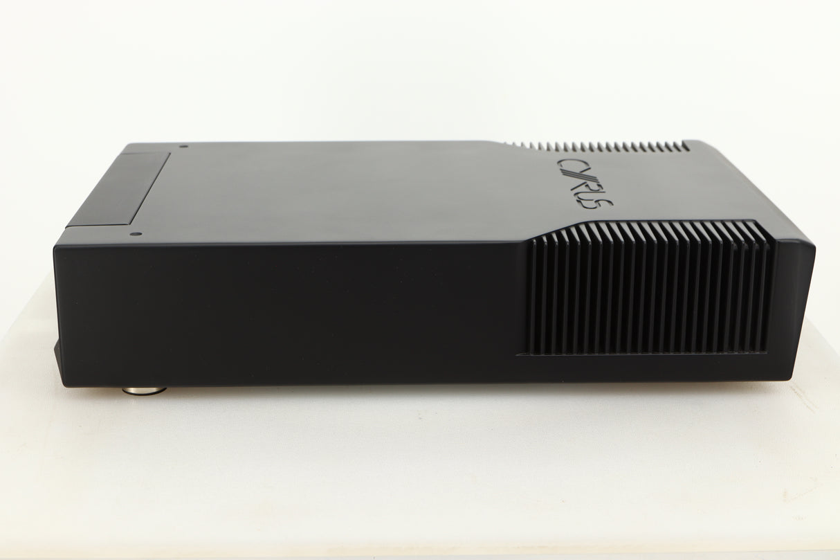 Side view of a used Cyrus PSU-XR Power Supply in PhBlack finish
