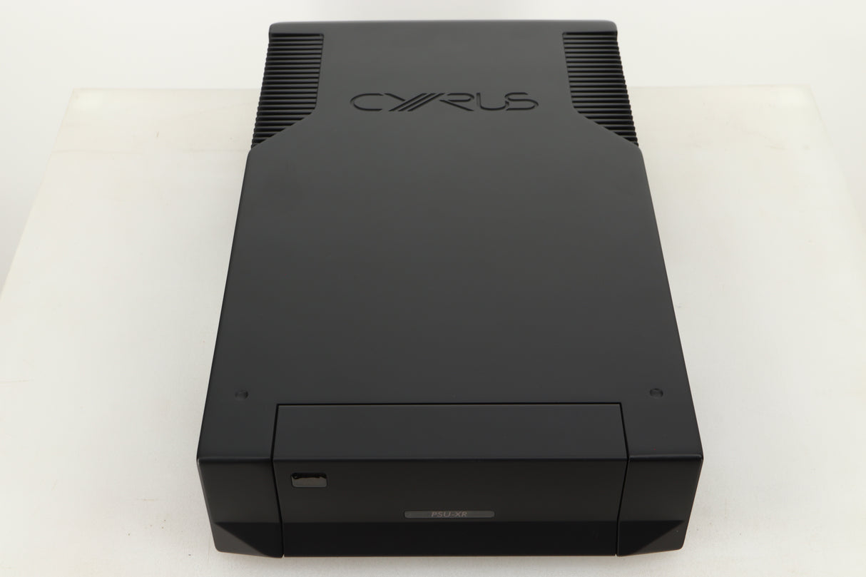 Top view of a used Cyrus PSU-XR Power Supply in PhBlack finish