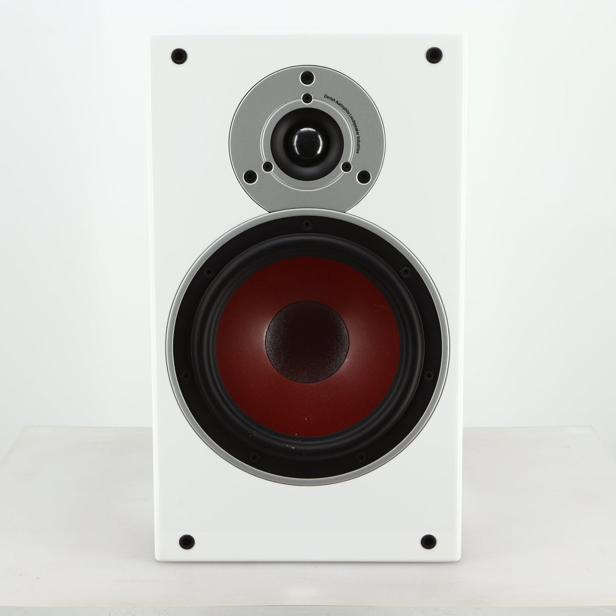 Front view of a used Dali Zensor 3 Standmount Speaker in a satin white finish