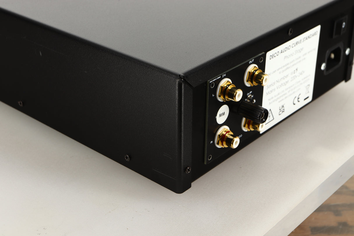 Rear left corner view of a used Deco Audio Curve Standard Phonostage