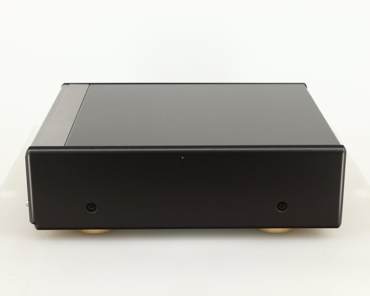Right side view of a used Denon DDR-6.5 Cassette Deck in a silver finish