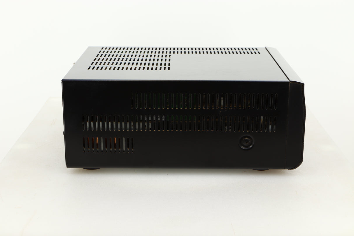 Side view of a used Denon RCD-M40DAB Mini System in Black finish