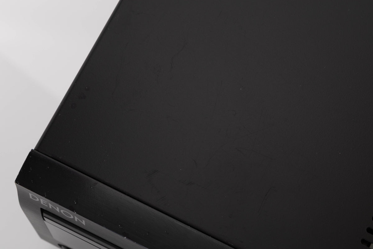 Close up view of a used Denon RCD M41DAB Music System in Black