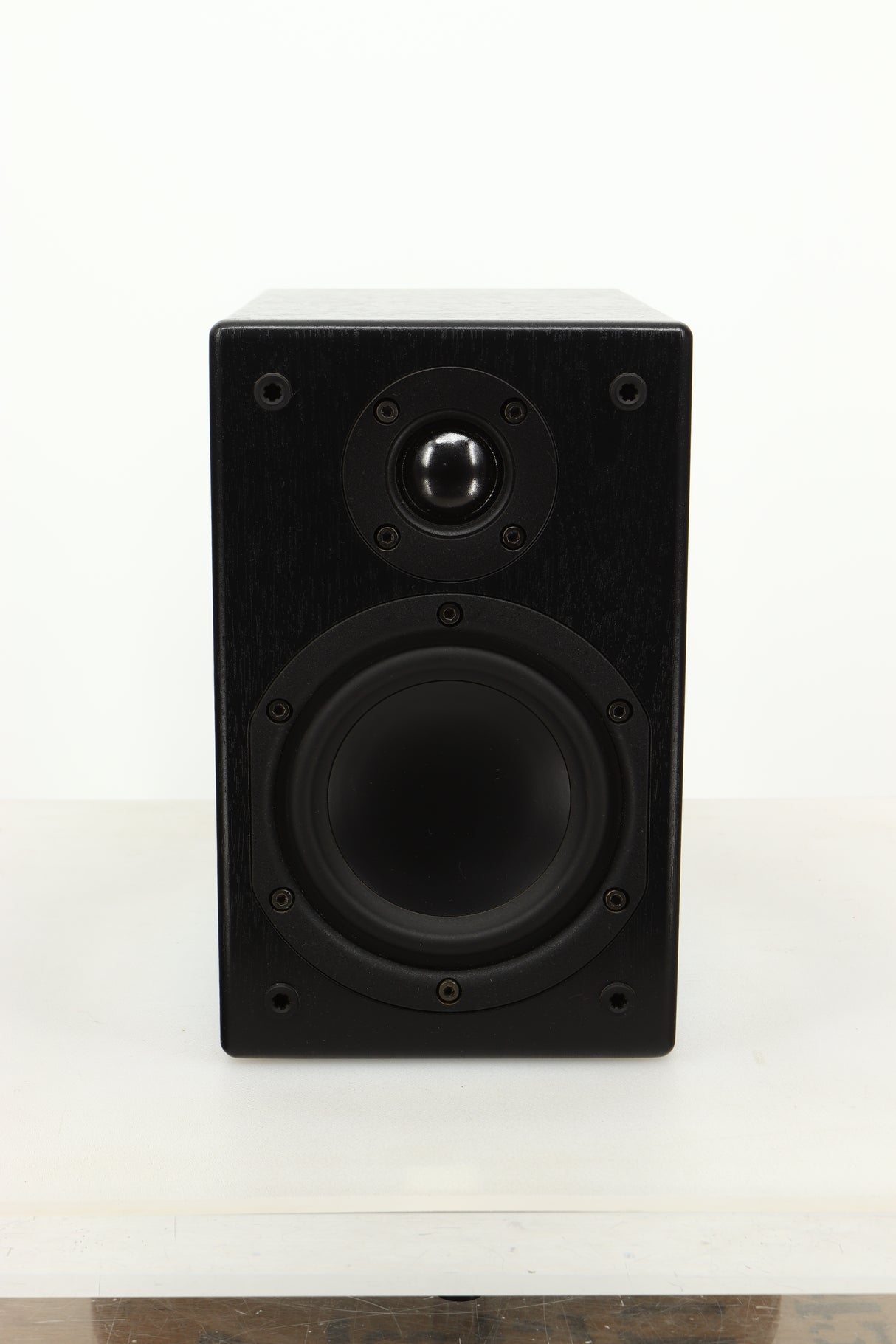 Front view of a used Denon SC-M37 Speaker in Black finish