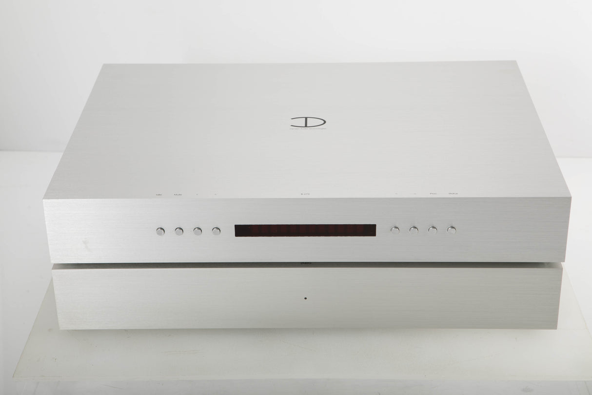 Front view of a Densen 275 Pre Amplifier with 2NRG PSU