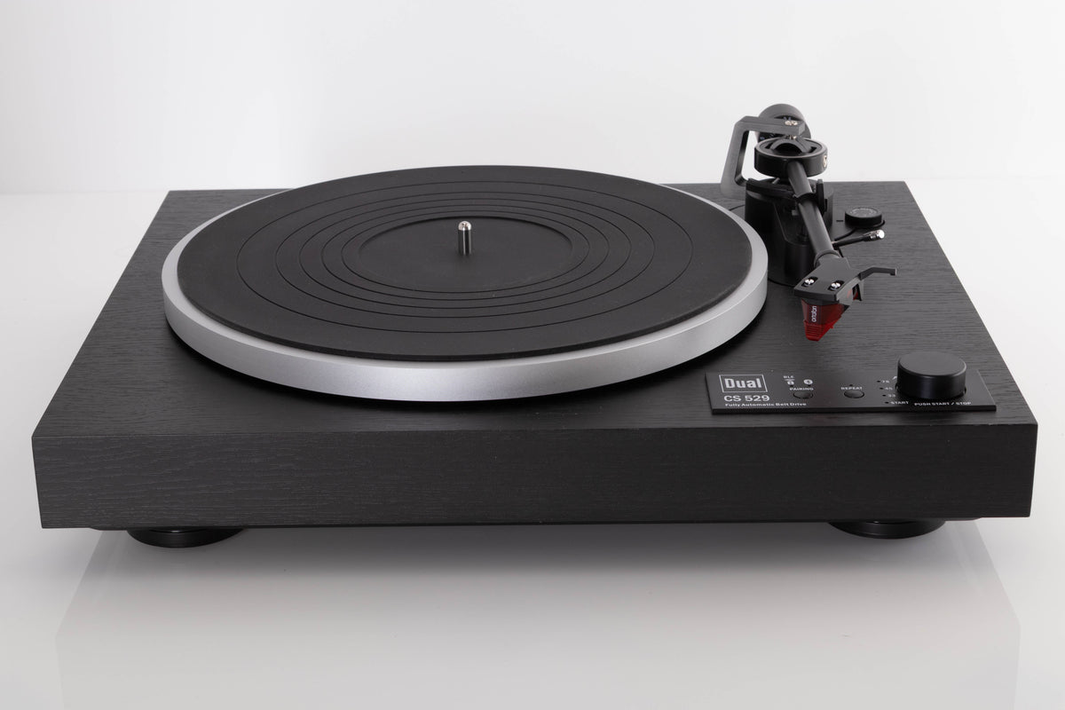 Front view of a used Dual CS 529 Fully Automatic Bluetooth Turntable in Black finish
