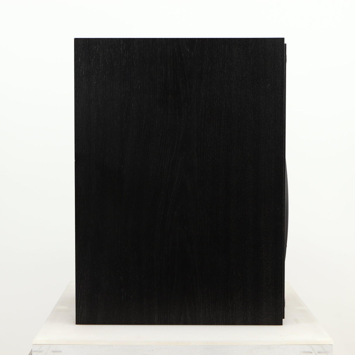 Left side view of a used Dynaudio Audience 7 Standmount Speaker in a black finish