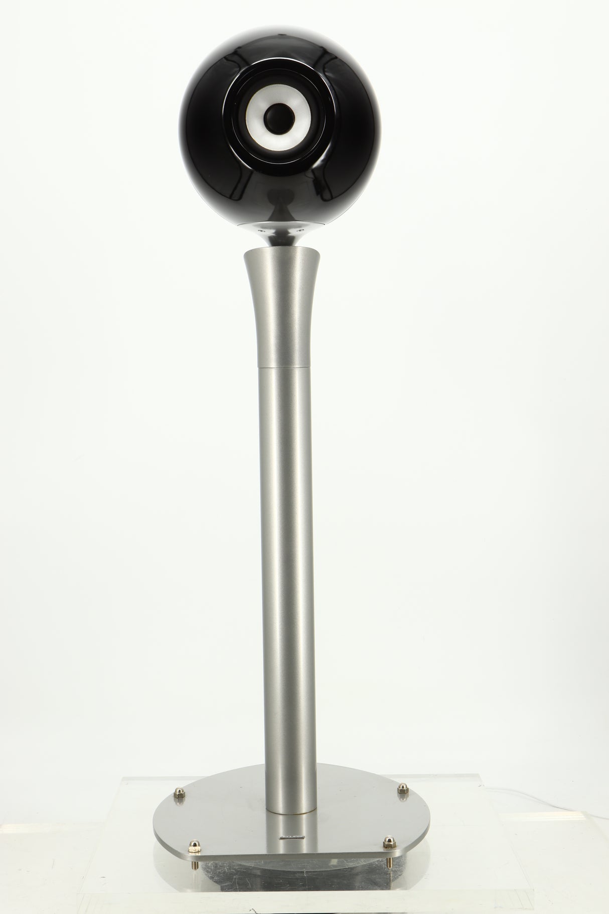 Front view of a used Eclipse TD510 Standmount Speaker in Black/Silver finish