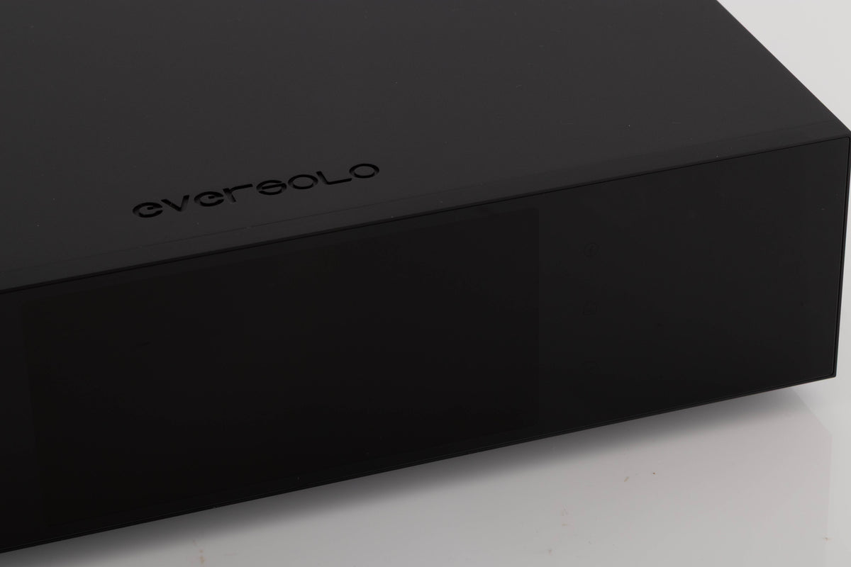 Close up view of a used Eversolo T8 Streaming Transport