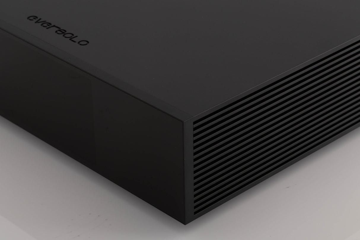 Front right corner view of a used Eversolo T8 Streaming Transport