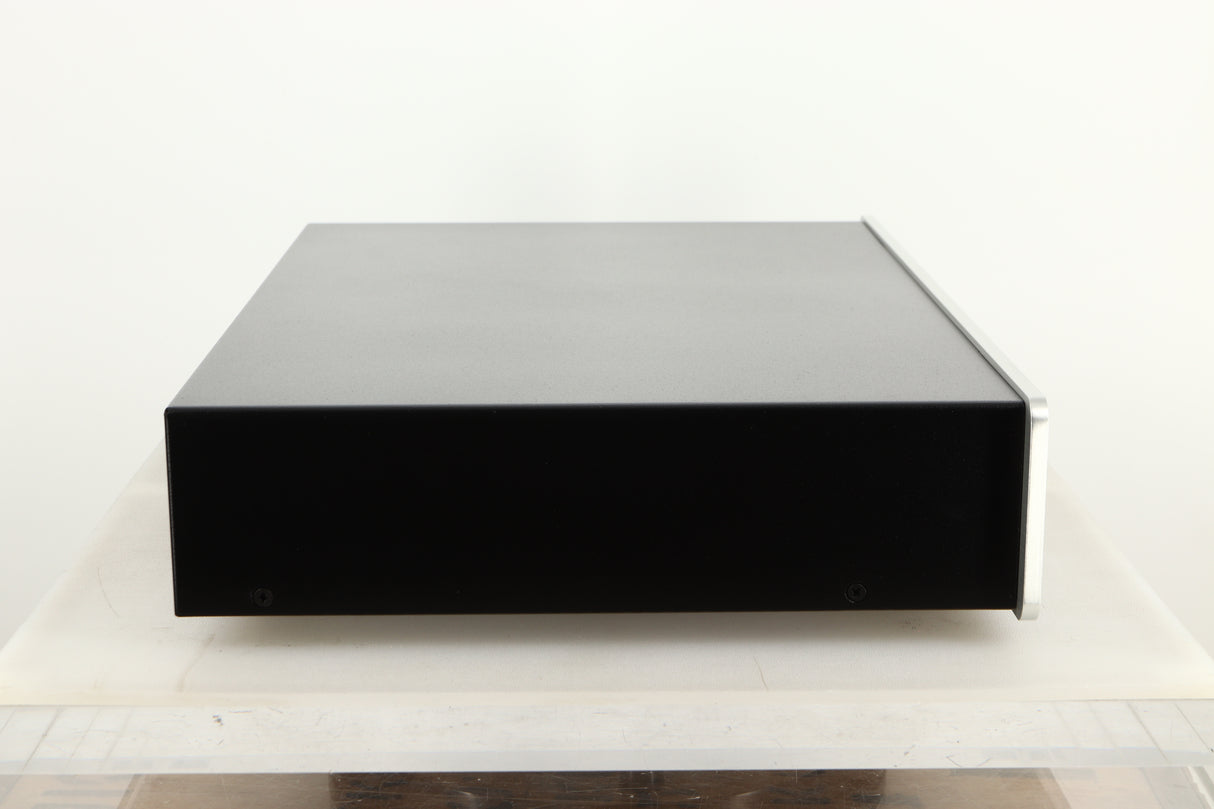 Side view of a used Exposure 2510 Integrated Amplifier in Titanium finish