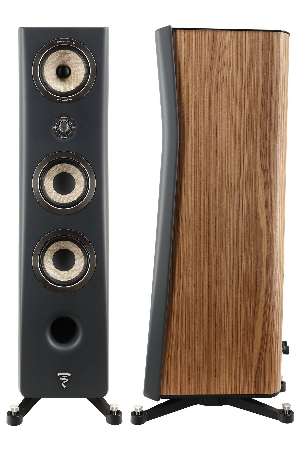 Focal Kanta N2 Floorstanding Speakers - Walnut Grey