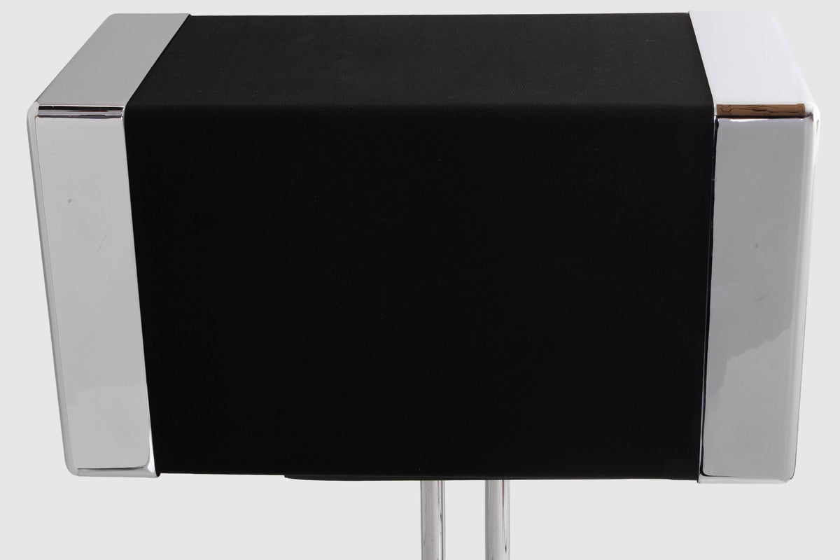 Top of a used Gale GS401 Standmount Speakers W/ Stand in a Chrome finish