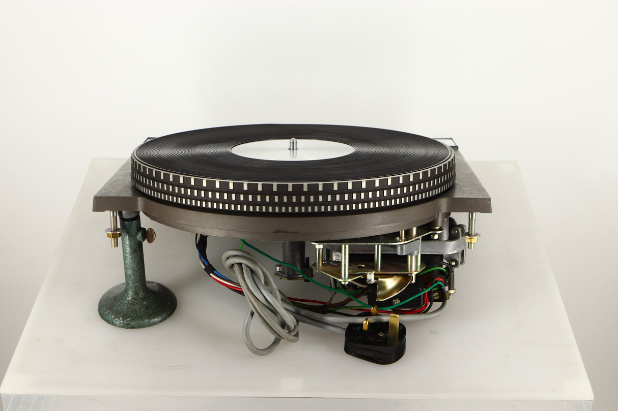Rear view of a used Garrard 401 Turntable