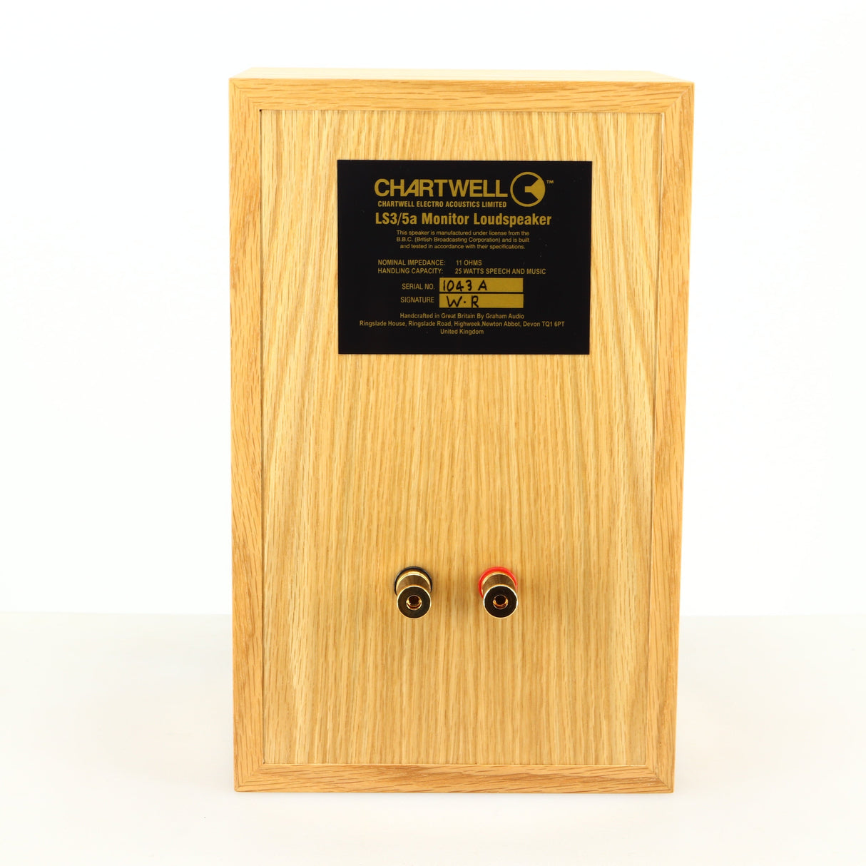 Graham Audio Chartwell LS3/5A Standmount Speakers - Oak