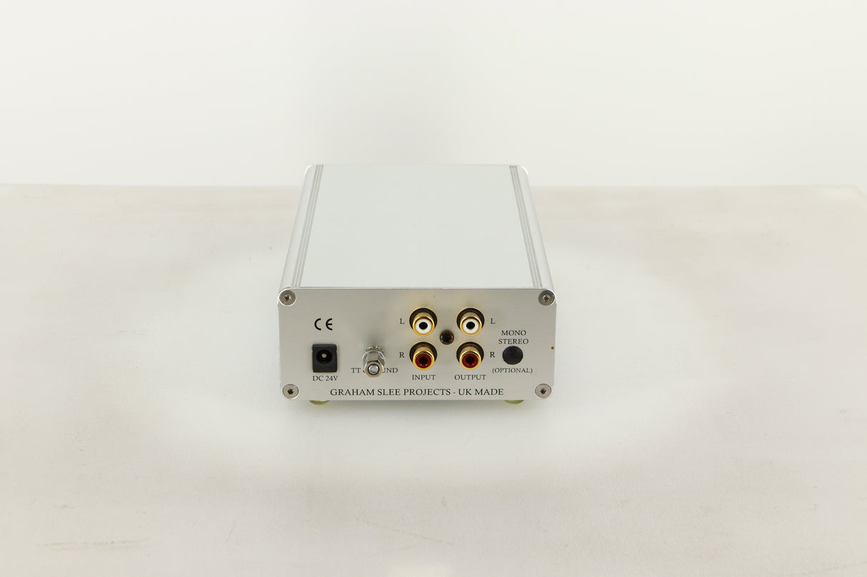 Rear view of a used Graham Slee Reflex C MC Phonostage