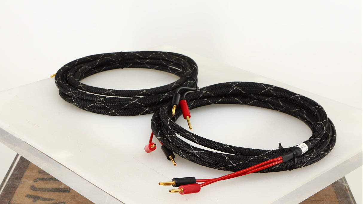 Front right angle of used Graham Slee Spatia Speaker Cables 4.0m Pair
