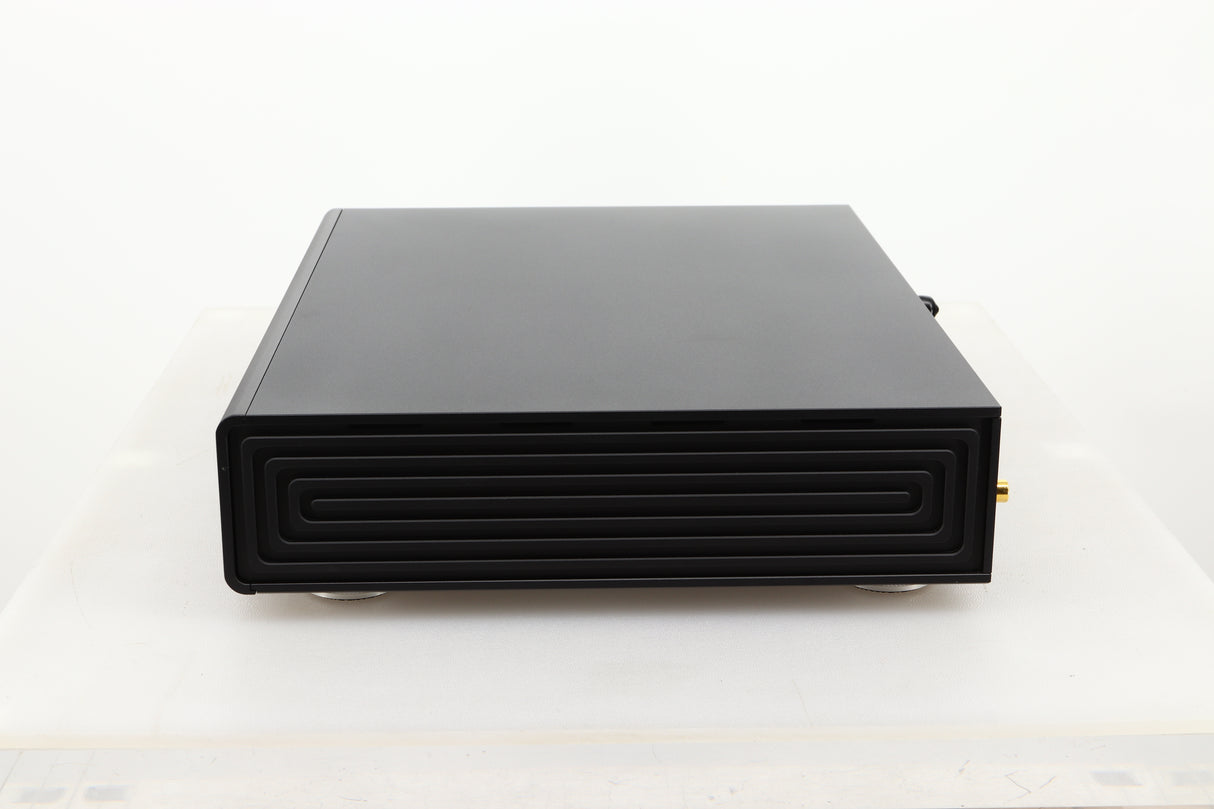 Side view of a used Gustard R26 Discrete R2R DAC in Black finish