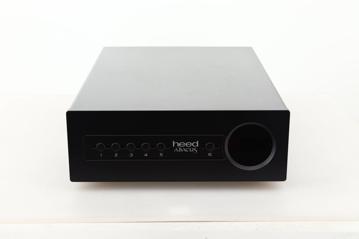 Front view of a used Heed Abacus DAC in Black finish