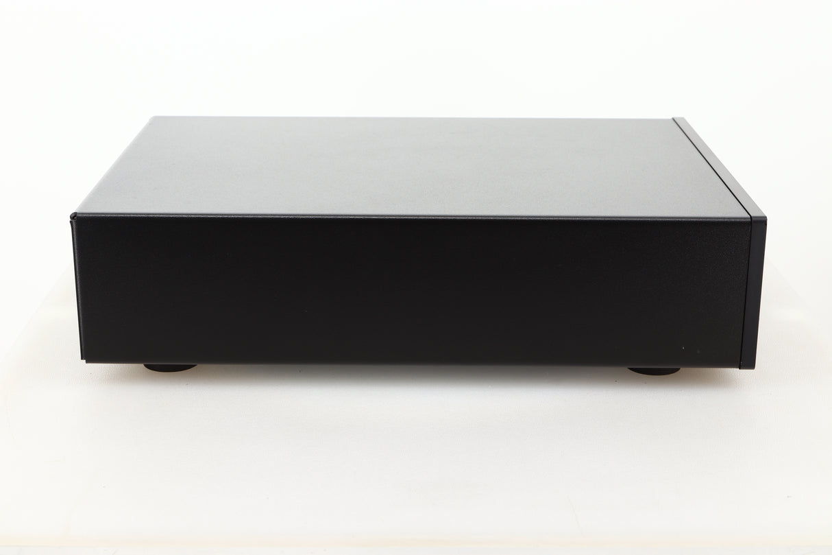 Side view of a used Heed Abacus DAC in Black finish