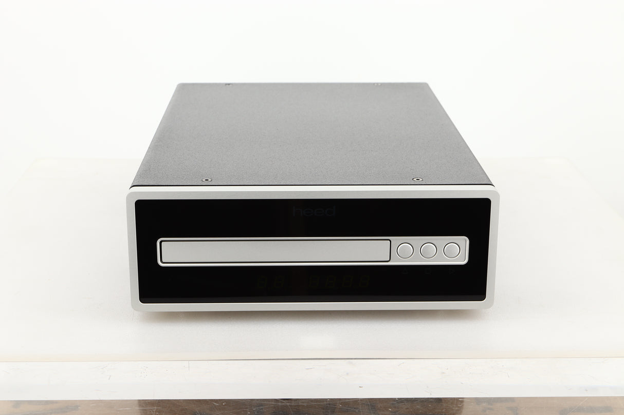 Front view of a used Heed Thesis Delta CD Transport in Black finish