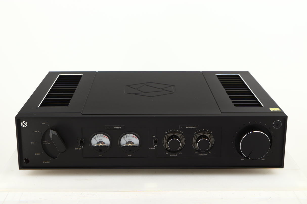 Front view of a used HiFi ROSE RA280 Integrated Amplifier in a black finish