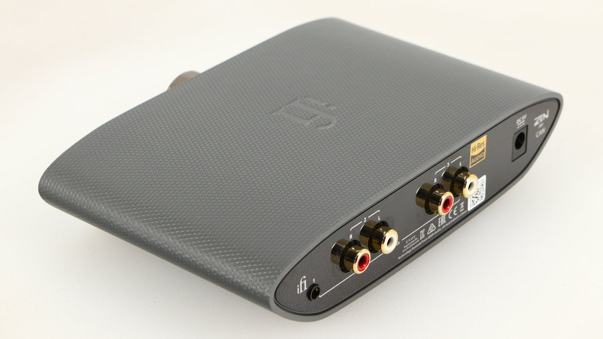 Rear right corner of a used iFi Audio Zen Air Can Headphone Amplifier