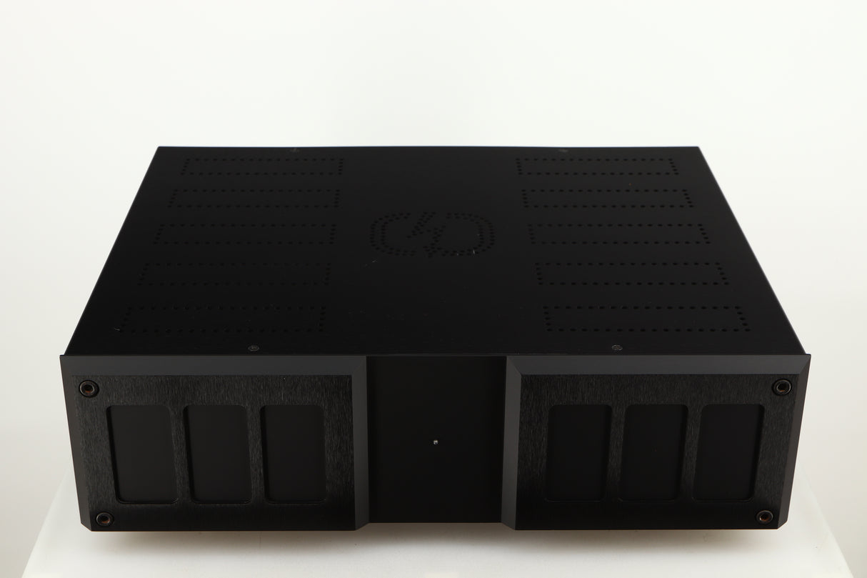 Top of a used Isotek Nova Mains Conditioner in a black finish