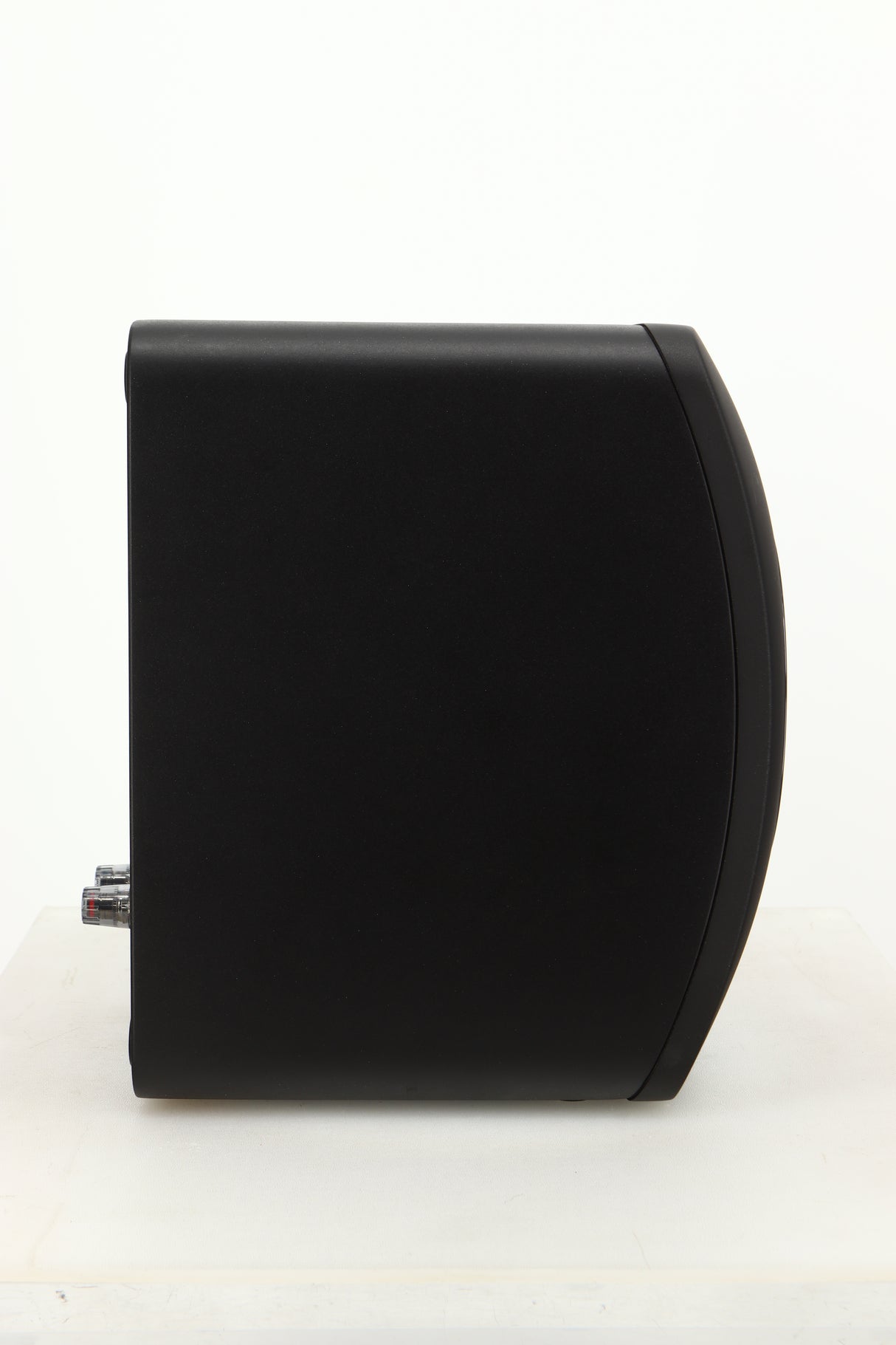 Side view of a used KEF LS50 Black Edition Standmount Speaker